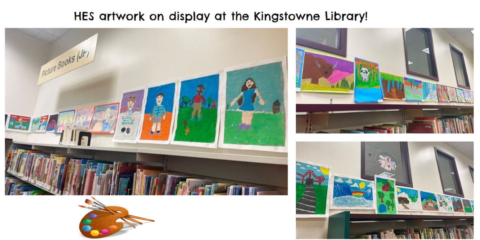HES Student Artwork at Kingstowne Library