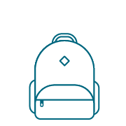 icon of student backpack